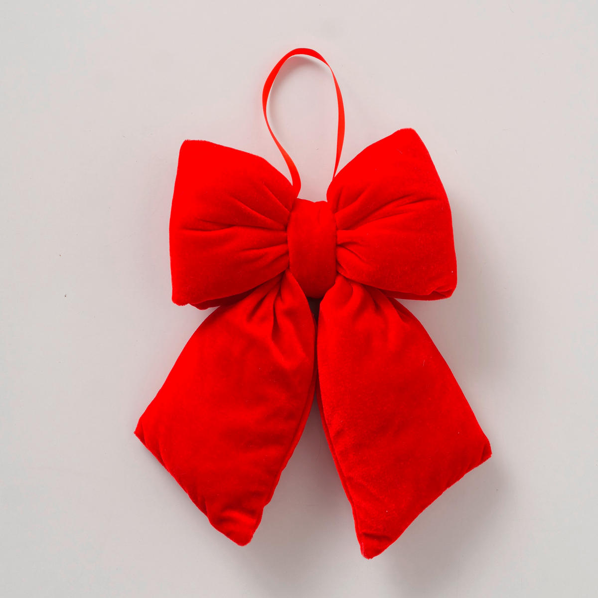 ZÁVĚSNÁ DEKORACE - červená, Lifestyle, textil (30/28/6,5cm)