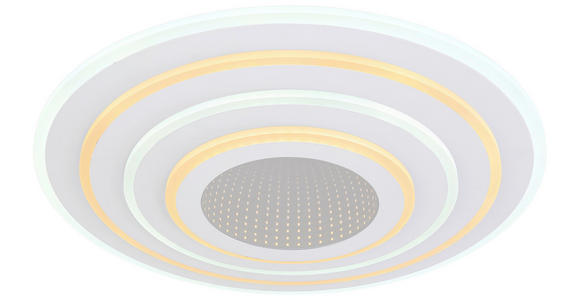 LED-DECKENLEUCHTE 50/6,5 cm - Weiß, Design, Kunststoff/Metall (50/6,5cm) - Novel