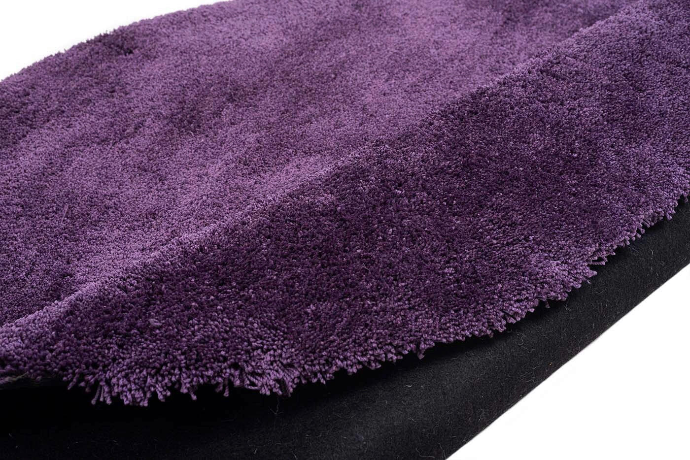 TEPIH VISOKOG FLORA 140/140 cm ljubičasta Cozy - ljubičasta, Basics, tekstil (140/140cm) - Tom Tailor
