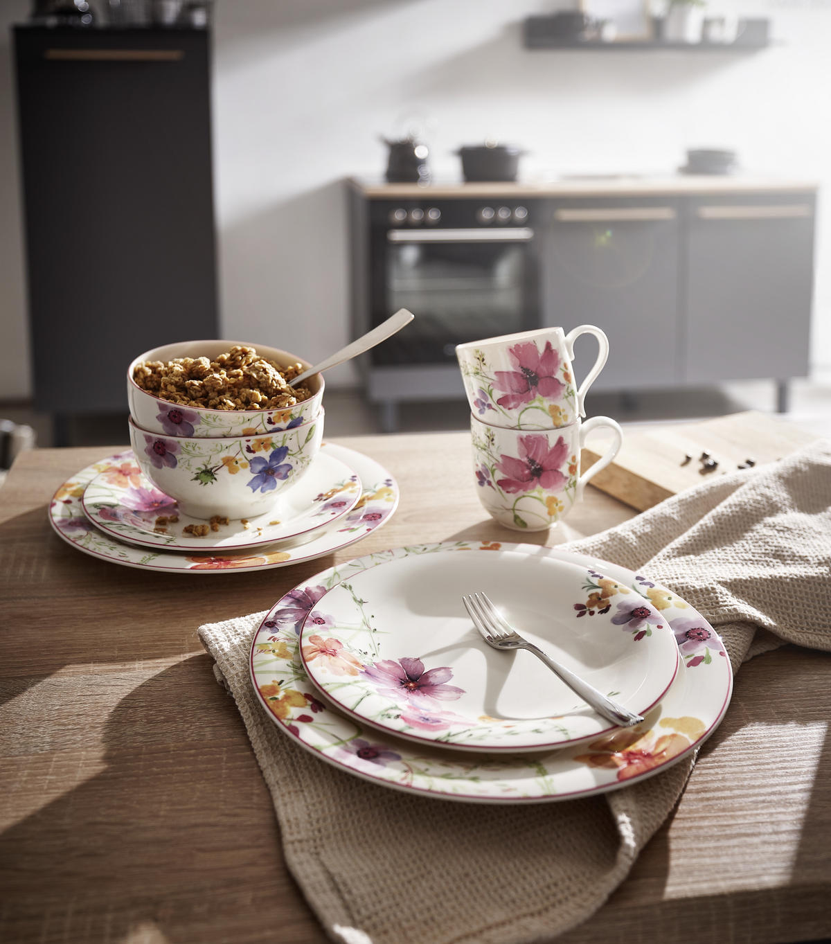 KOMBINOVANÝ SERVIS 8-dielne, porcelán keramika  - viacfarebná, Konventionell, keramika (35/20/33cm) - Villeroy & Boch