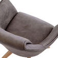 ARMLEHNSTUHL  in Flachgewebe  - Taupe/Eichefarben, Design, Holz/Textil (62/84/56cm) - Landscape