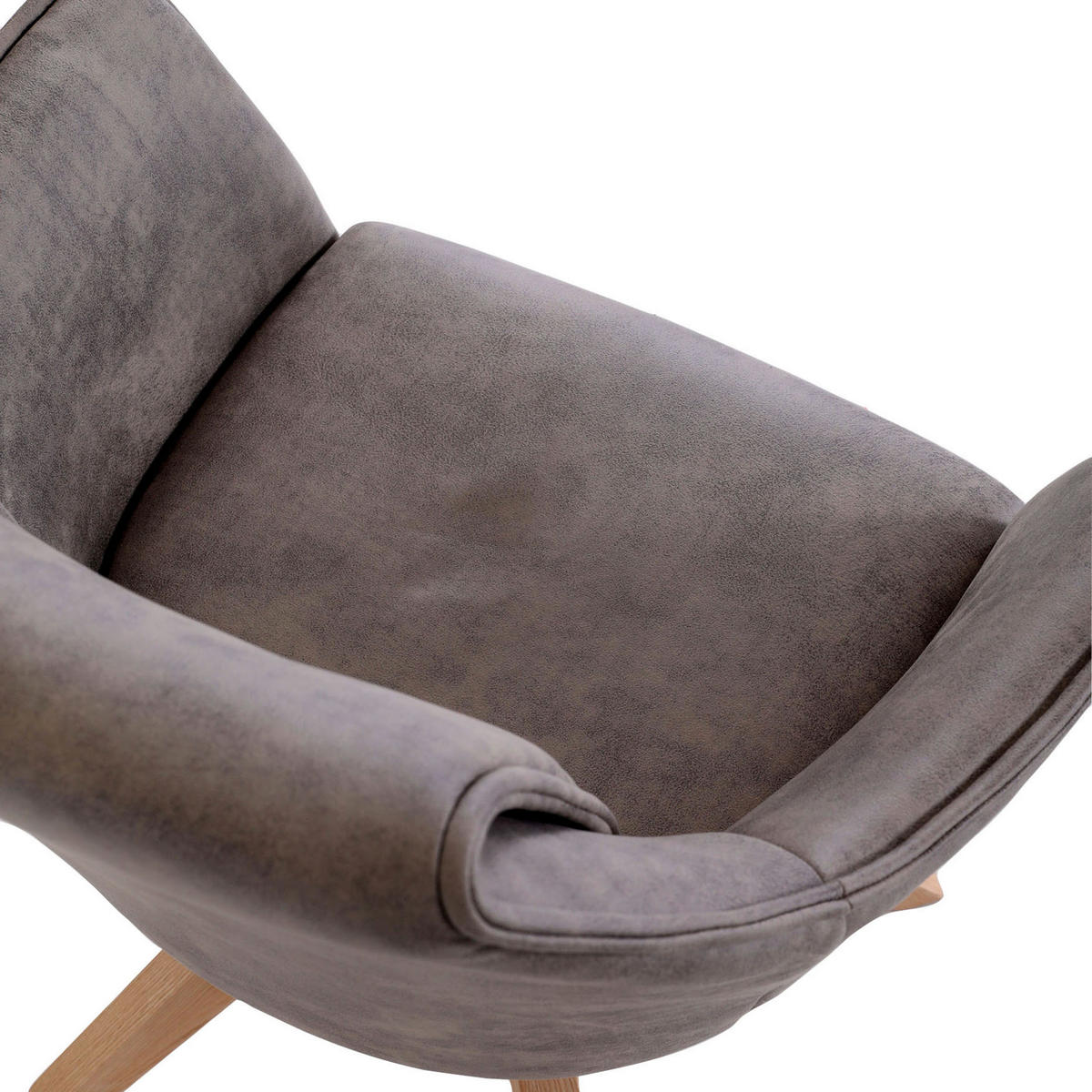 ARMLEHNSTUHL  in Flachgewebe  - Taupe/Eichefarben, Design, Holz/Textil (62/84/56cm) - Landscape