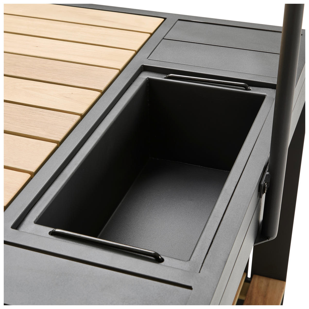 GARTENBARSET 5-teilig  - Dunkelgrau/Grau, Design, Holz/Textil (145/208/80cm) - Ambia Garden
