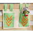 BETTTASCHE Beige, Grün, Orange - Beige/Orange, Design, Textil