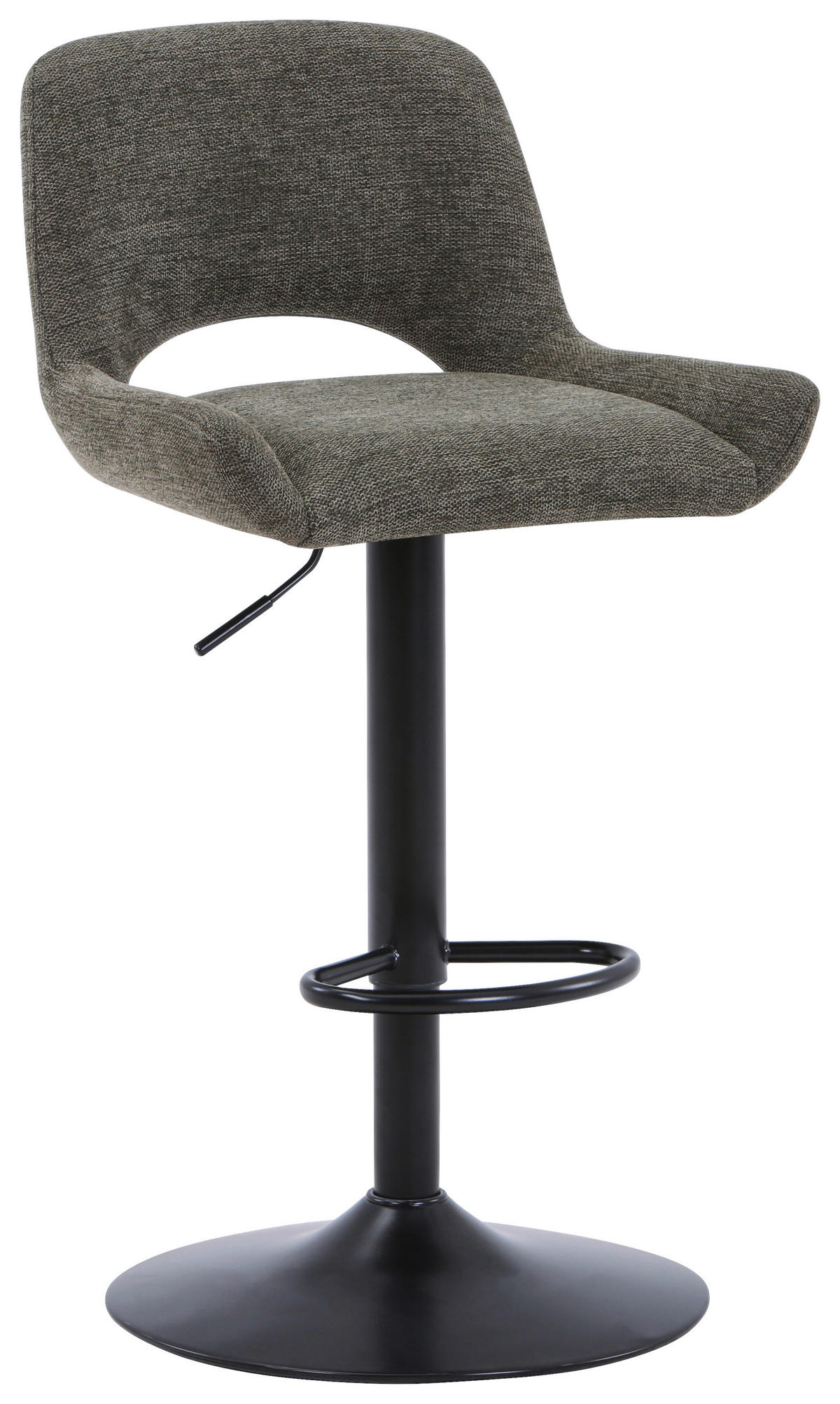 BARSKA STOLICA  zelena, crna   - zelena/crna, Dizajnerski, metal/tekstil (49/86.5-108.5/53cm) - Novel