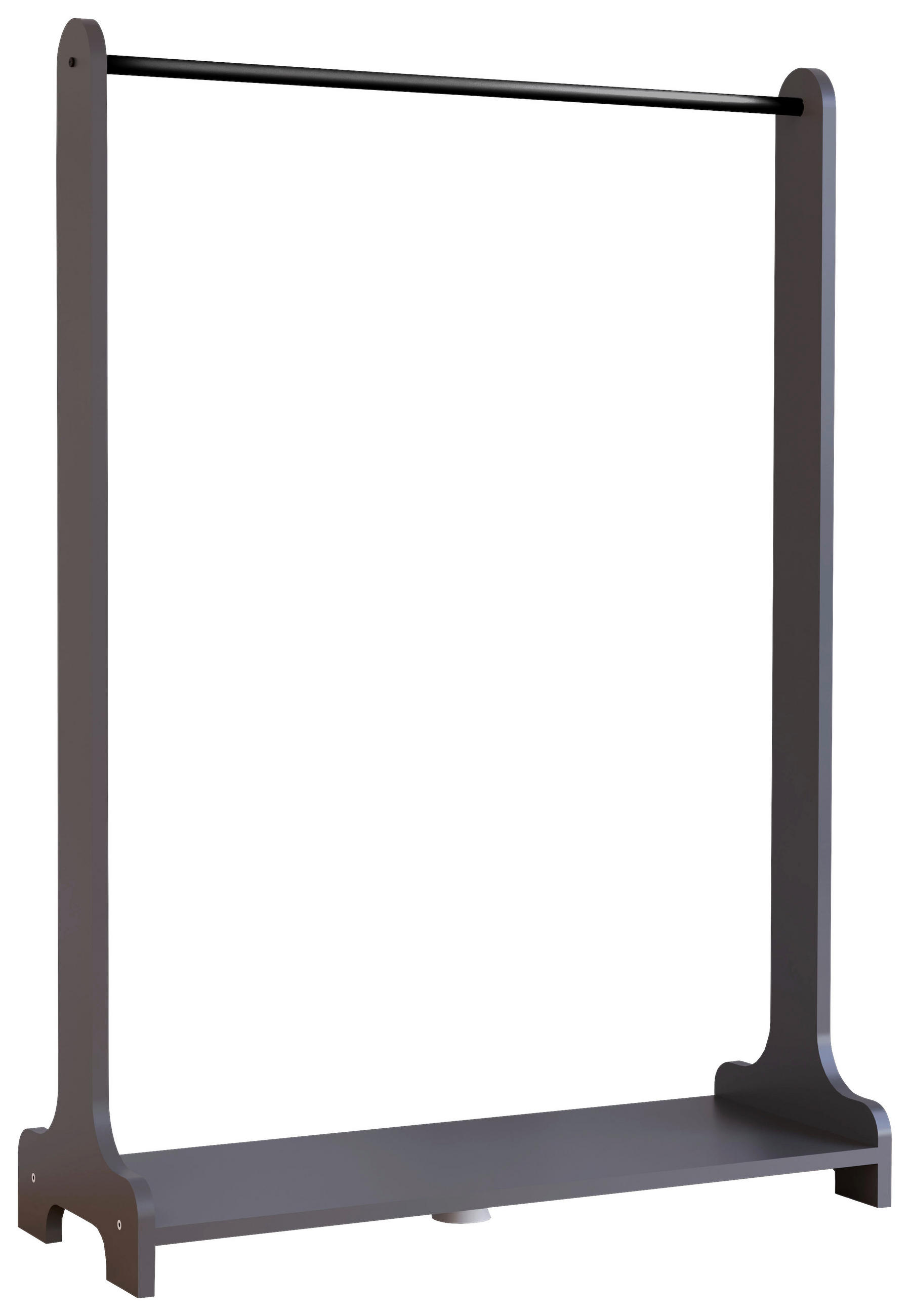 GARDEROBENSTÄNDER in Anthrazit 89/128/35 cm   - Anthrazit, Design, Holzwerkstoff/Metall (89/128/35cm) - MID.YOU