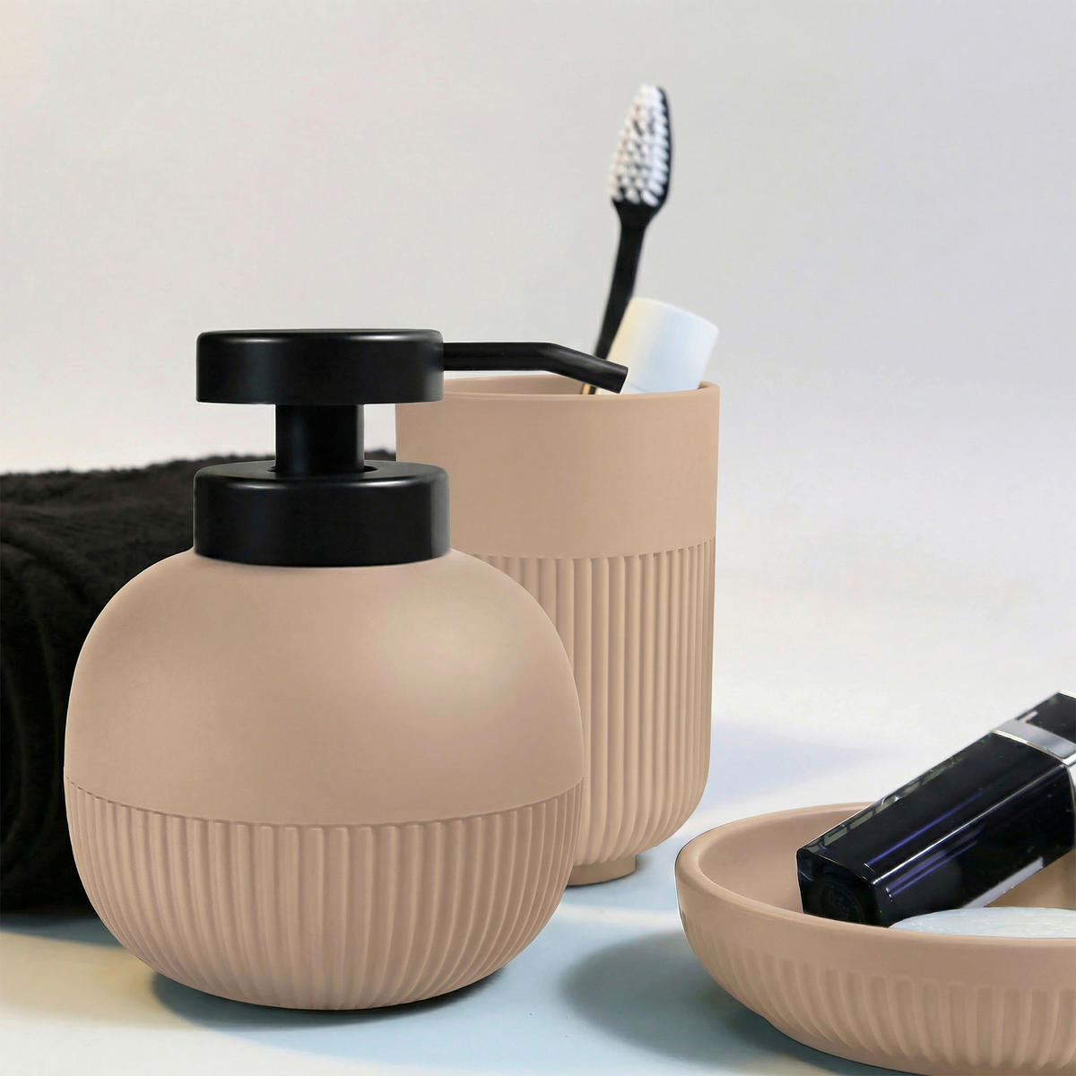 ZAHNBÜRSTENHALTER Kunststoff  - Cappuccino, Basics, Kunststoff (7/11cm) - MSV