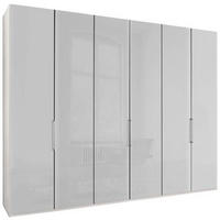 FALTTÜRENSCHRANK in Weiss  - Chromfarben/Weiss, Konventionell, Glas/Holzwerkstoff (300/236/58cm) - Dieter Knoll