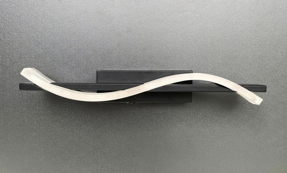 LED-WANDLEUCHTE 35,00/5/7,5 cm   - Schwarz/Weiß, Design, Kunststoff/Metall (35,00/5/7,5cm)