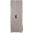 GARDEROBENSCHRANK 68/198/29 cm  - Wildeiche/Beige, Design, Holzwerkstoff/Metall (68/198/29cm) - Moderano