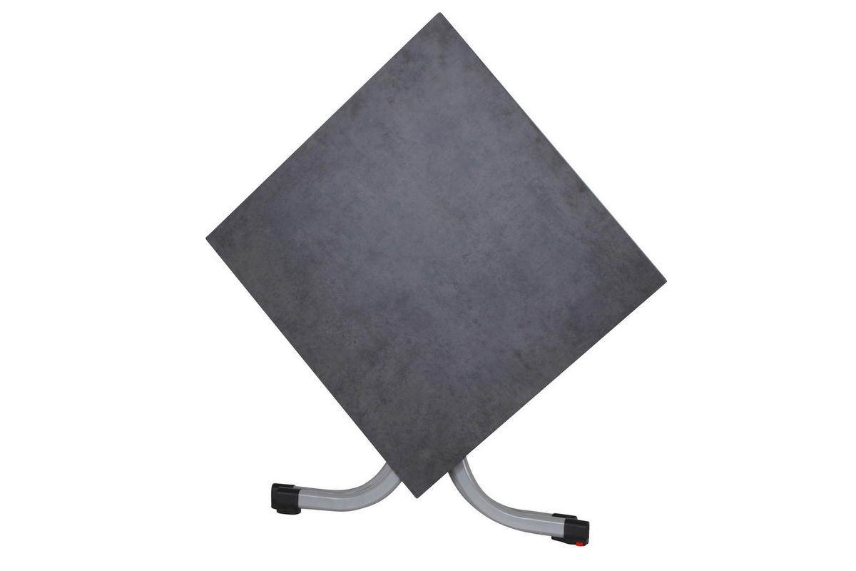 GARTENKLAPPTISCH 80/80/71 cm  - Anthrazit/Silberfarben, KONVENTIONELL, Holz/Kunststoff (80/80/71cm) - Siena Garden