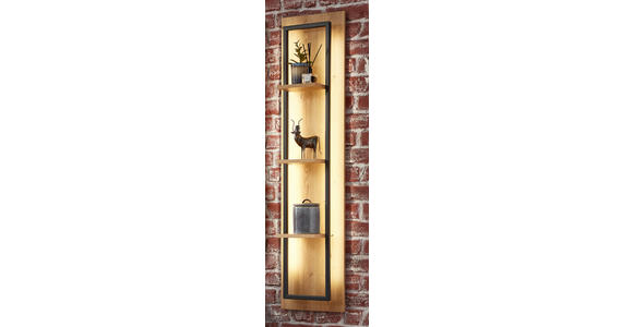 GARDEROBE 293/203/38 cm  - Eichefarben/Grau, Natur, Holz/Holzwerkstoff (293/203/38cm) - Linea Natura