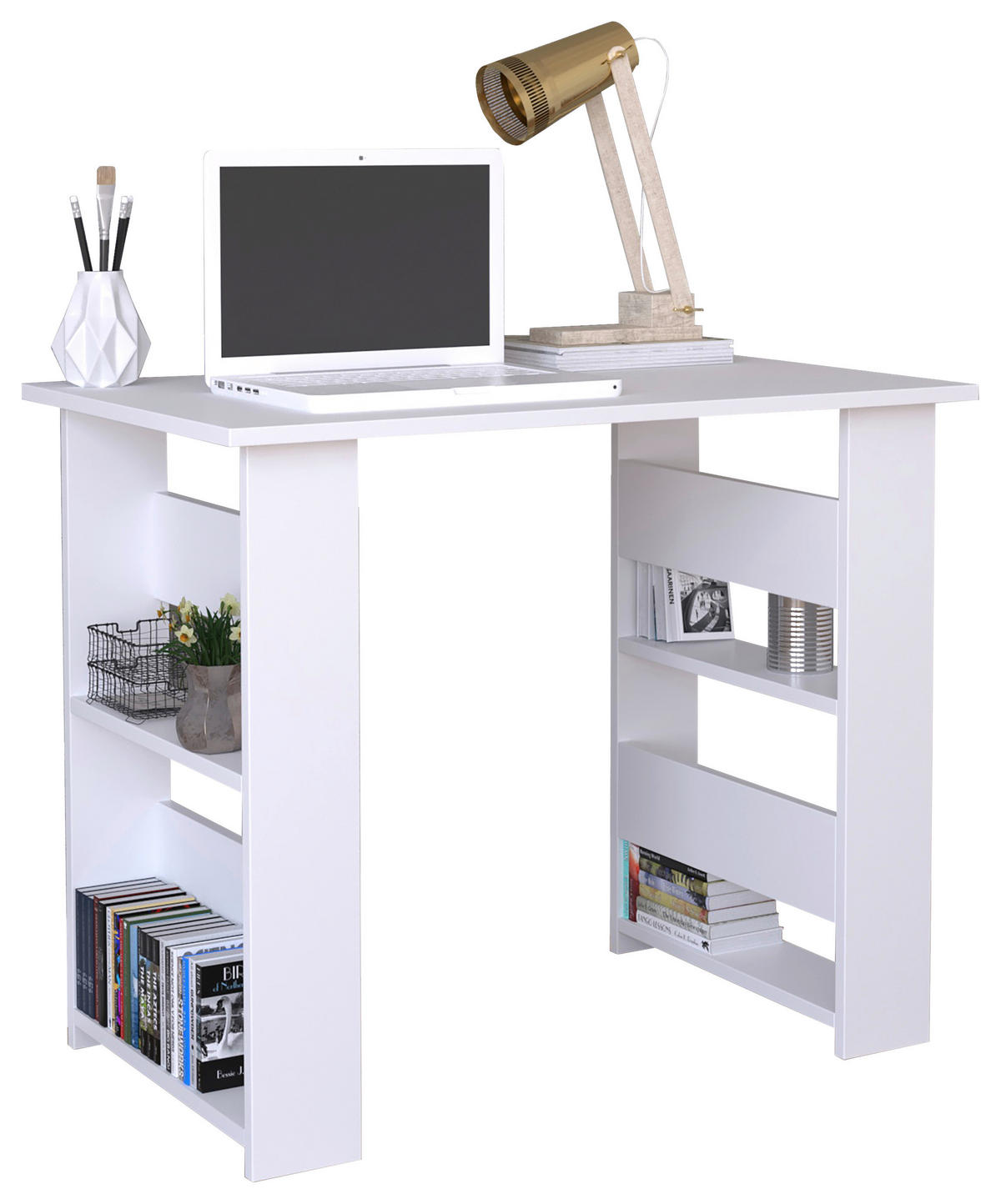 SCHREIBTISCH 90/56/74 cm  in Weiss  - Weiss, Modern, Holzwerkstoff (90/56/74cm) - MID.YOU