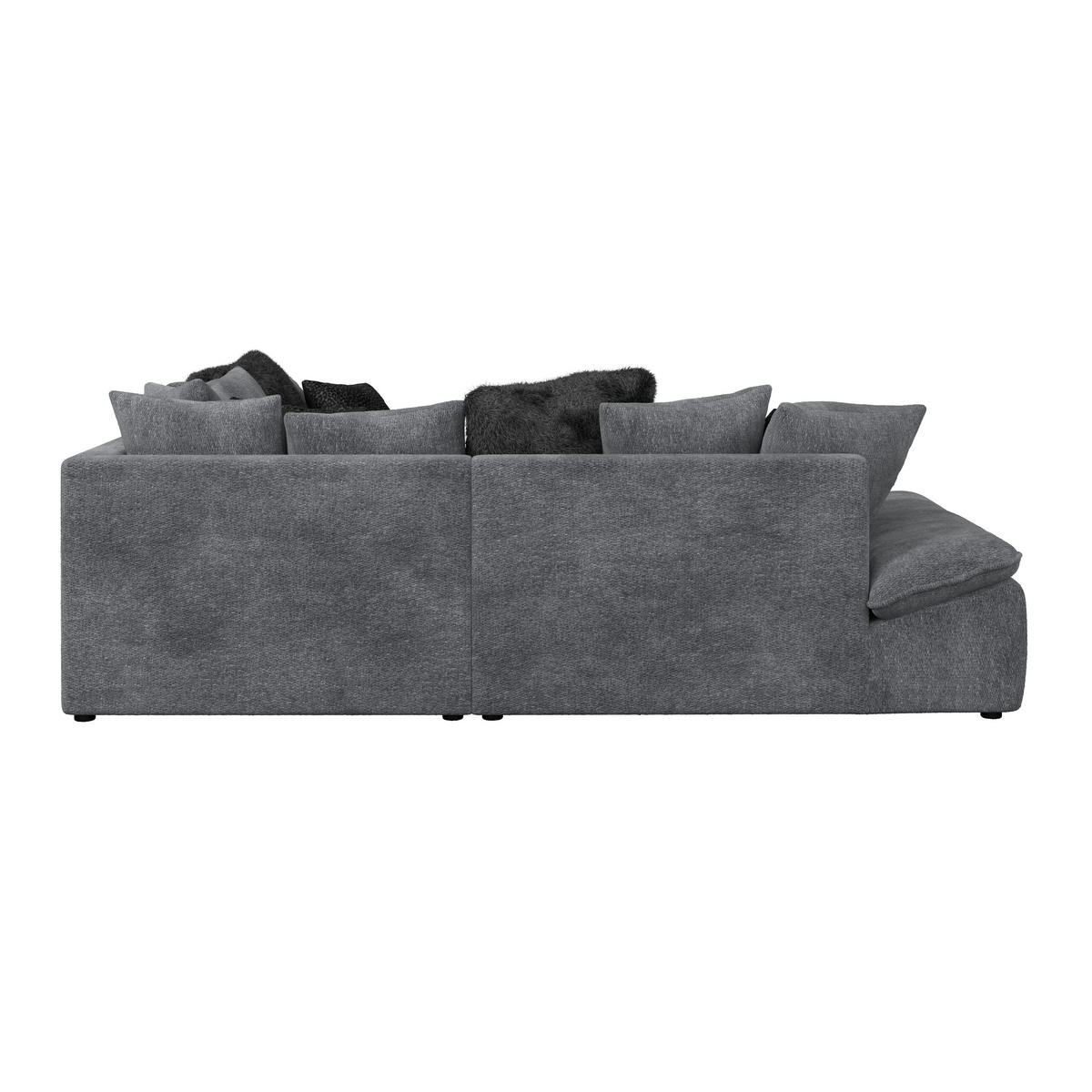 ECKSOFA Anthrazit  - Anthrazit/Schwarz, Trend, Textil (278/278cm) - MID.YOU
