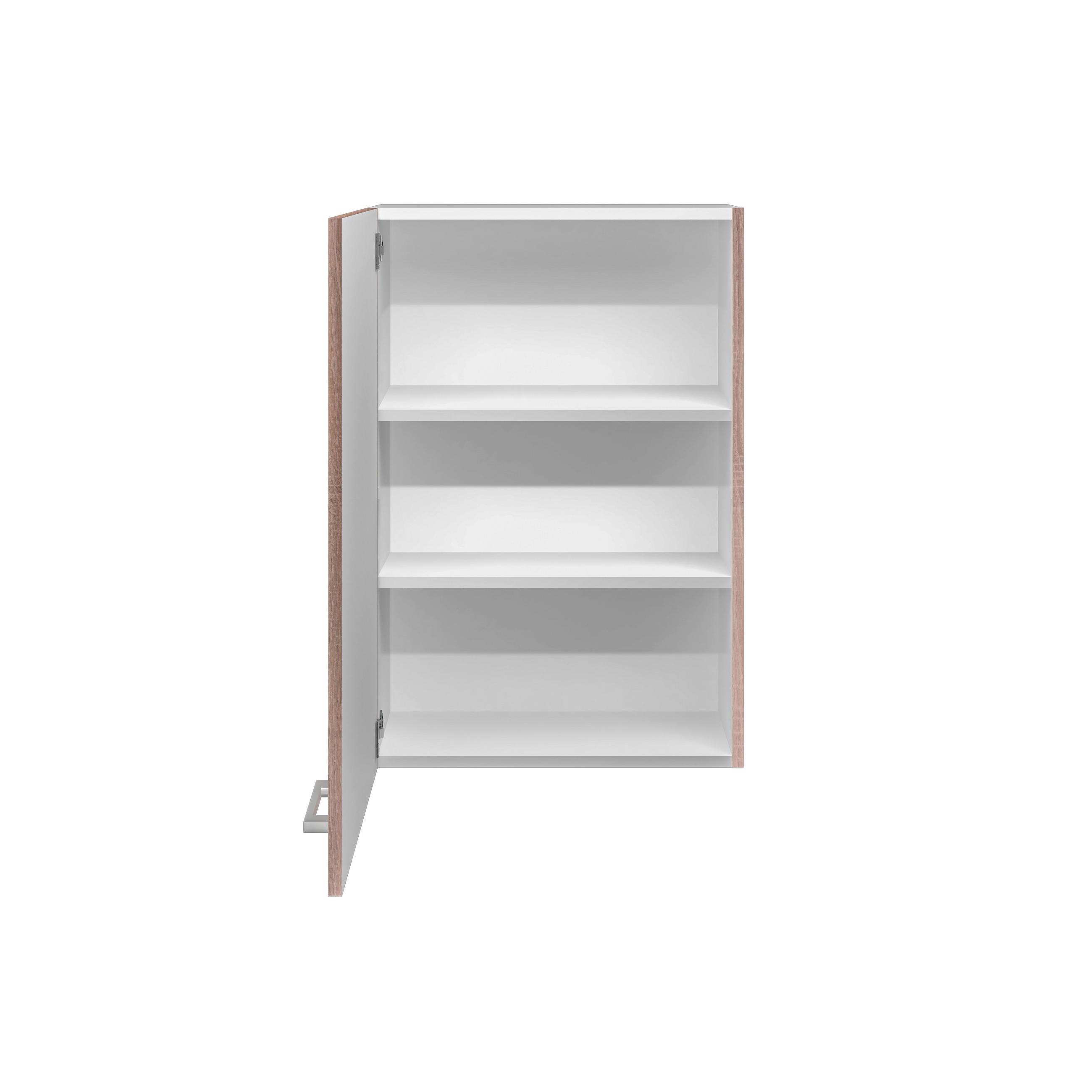 KÜCHENOBERSCHRANK 60/89/32 cm  in Weiß, Sonoma Eiche  - Alufarben/Weiß, KONVENTIONELL, Holzwerkstoff/Kunststoff (60/89/32cm) - FlexWell