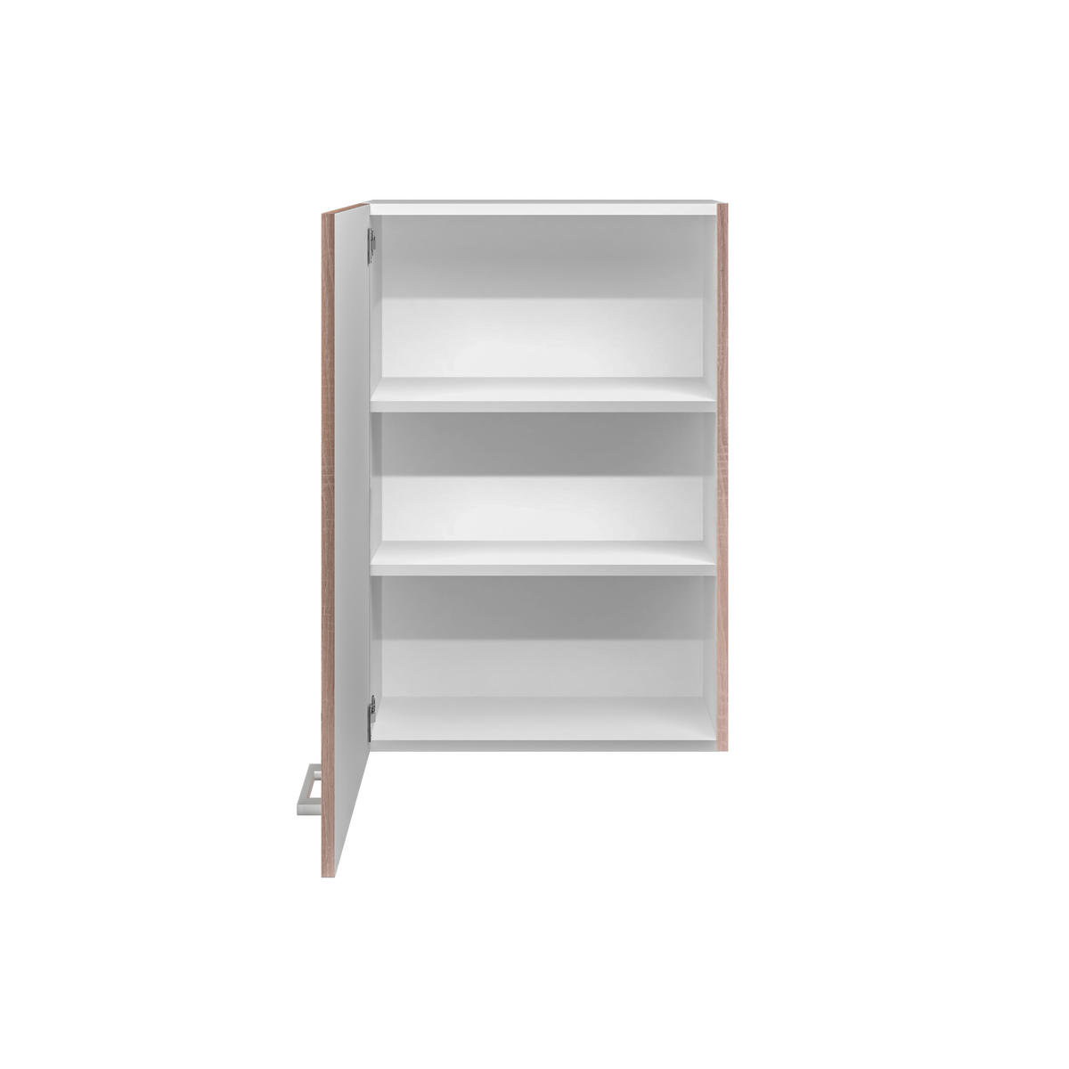 KÜCHENOBERSCHRANK 60/89/32 cm  in Weiß, Sonoma Eiche  - Alufarben/Weiß, KONVENTIONELL, Holzwerkstoff/Kunststoff (60/89/32cm) - FlexWell