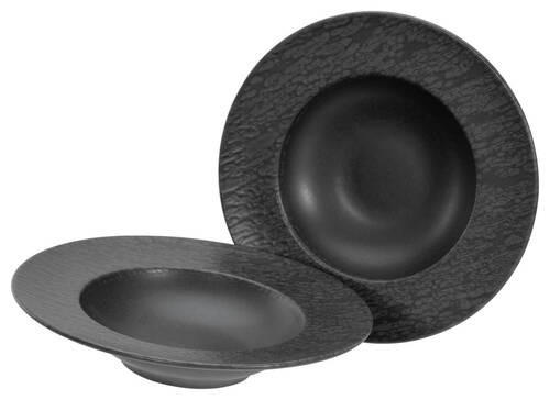 PIZZATELLERSET Steinzeug 2-teilig  - Anthrazit, Trend, Keramik (27cm) - Creatable