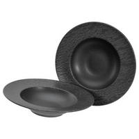 PIZZATELLERSET Steinzeug 2-teilig  - Anthrazit, Trend, Keramik (27cm) - Creatable