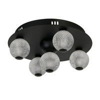 DECKENLEUCHTE Asteroid 33/16 cm  - Schwarz, Design, Metall (33/16cm)