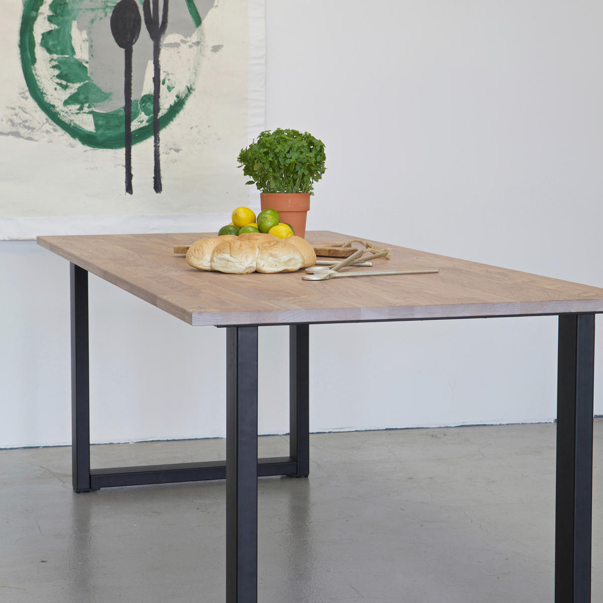 TISCHGESTELL in Metall   - Schwarz, MODERN, Metall (79/72/10cm) - Livetastic