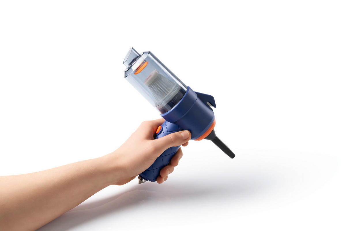 AKKU-HANDSTAUBSAUGER  - Blau/Orange, Basics, Kunststoff/Metall (33,5/17/5,5cm)