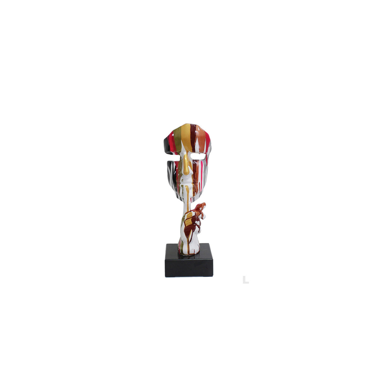 SKULPTUR - Multicolor, Basics, Kunststoff/Stein (13/41/13cm)