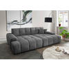 BIGSOFA in Bouclé Anthrazit  - Anthrazit/Schwarz, MODERN, Kunststoff/Textil (304/87/155cm) - Livetastic
