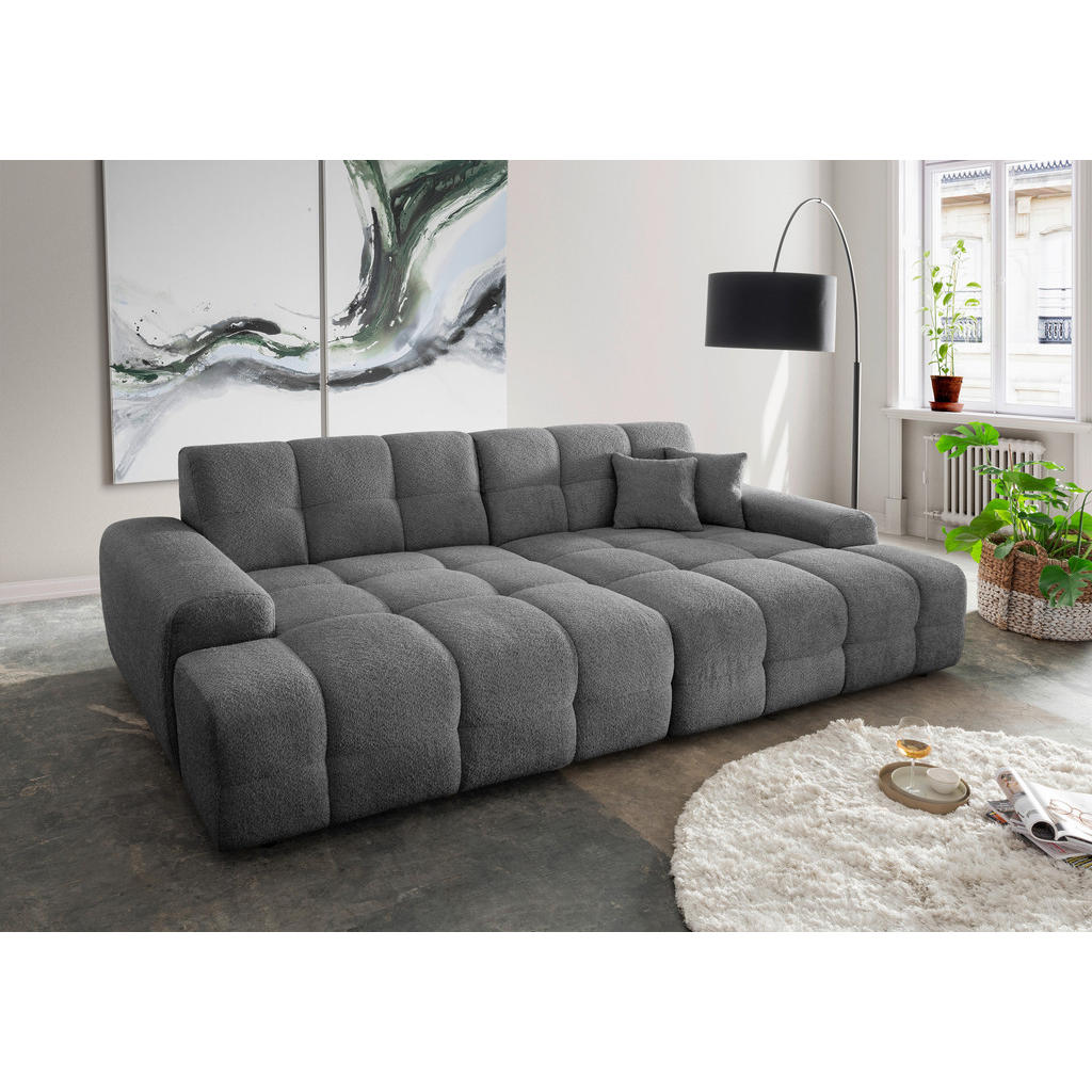 Canapea Bigsofa, textil, antracit