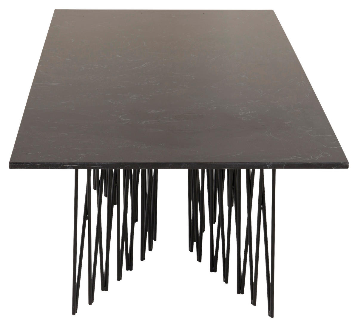 COUCHTISCH in Metall 140/60/43 cm  - Schwarz, Design, Metall (140/60/43cm) - Livetastic