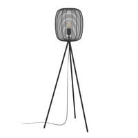 STEHLEUCHTE Rinroe 33/141 cm Industrial  - Schwarz, Basics, Metall (33/141cm) - Eglo