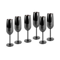 Set De Pahare 6 piese     - negru, Trend, metal (0,25l) - Echtwerk