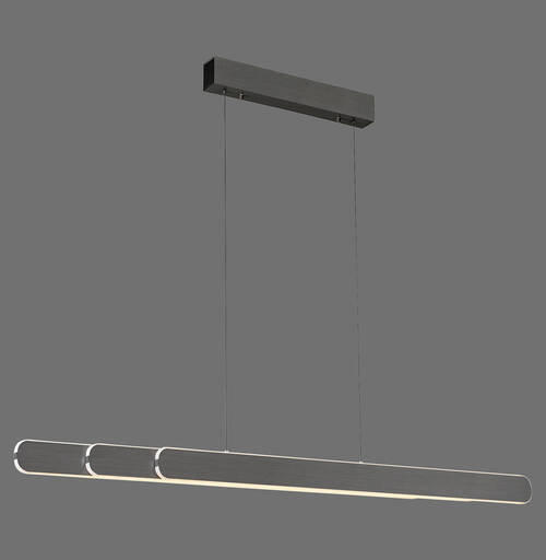 LED-PENDELLEUCHTE 160/5,5/150 cm  - Schwarz, Design, Kunststoff/Metall (160/5,5/150cm) - Paul Neuhaus
