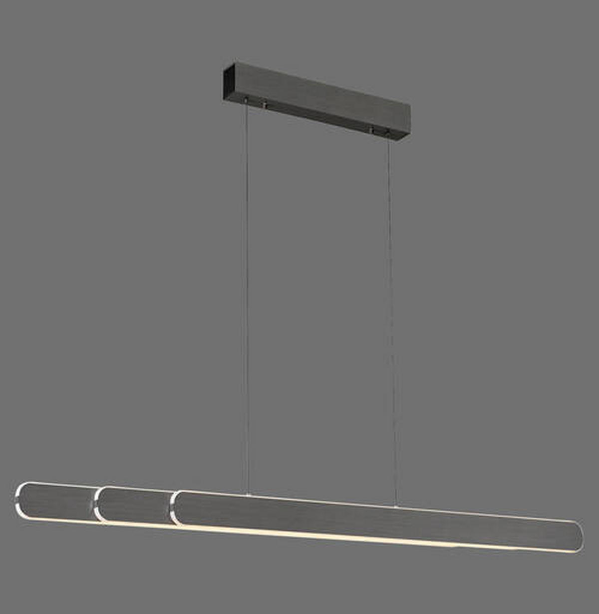 LED-PENDELLEUCHTE 160/5,5/150 cm  - Schwarz, Design, Kunststoff/Metall (160/5,5/150cm) - Paul Neuhaus