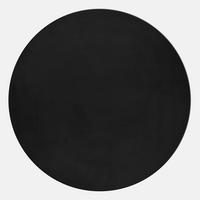HOCHFLORTEPPICH 120/120 cm Pouffy Schwarz  - Schwarz, Basics, Textil (120/120cm)