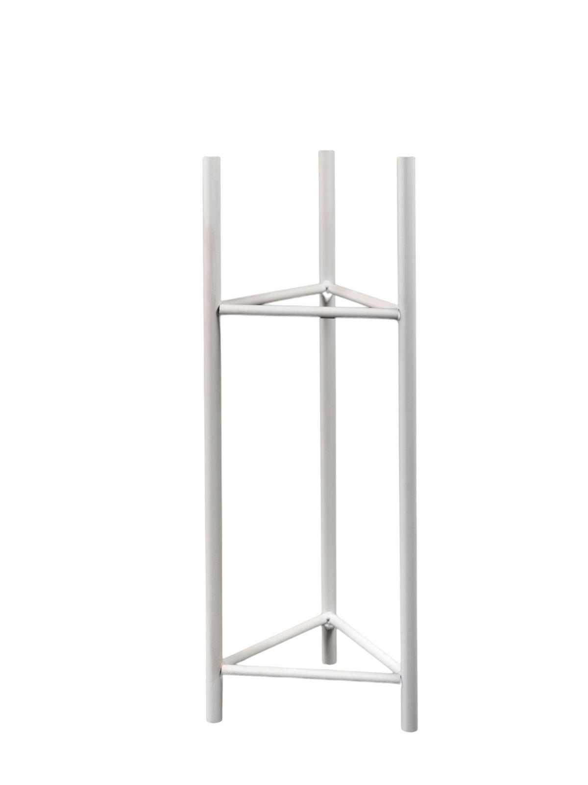 BLUMENSTÄNDER Metall  - Weiß, Basics, Metall (23/60/23cm)