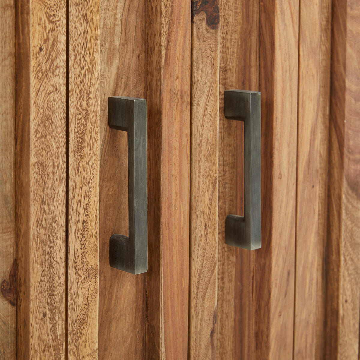 COMODĂ 156/75/40 cm  - culoare lemn sheesham/culoare natur, Modern, metal/lemn (156/75/40cm) - MID.YOU