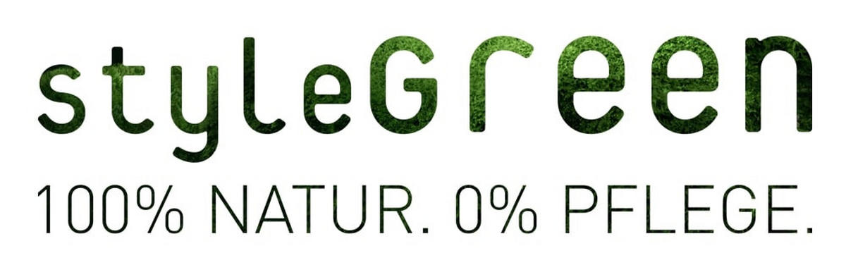 MOOSBILD Stylegreen  - Weiß/Grün, Basics, Naturmaterialien/Holz (57/27/15-17cm)