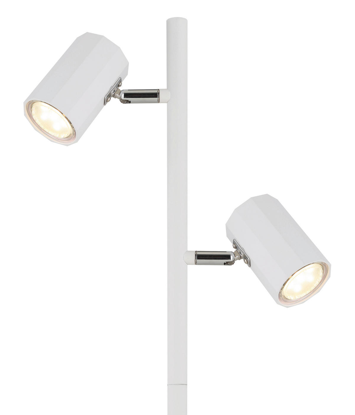 STEHLEUCHTE - Weiss, Design, Kunststoff/Metall (27/22/158cm) - Globo