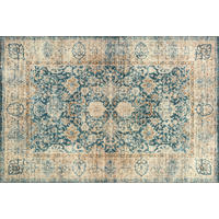 FLACHWEBETEPPICH 120/180 cm Aven Blau  - Blau, LIFESTYLE, Kunststoff/Textil (120/180cm) - wash+dry