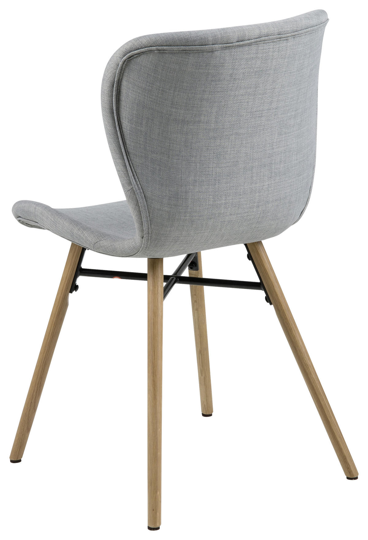 STOLICA  boje hrasta, svijetlo siva  tekstil      - boje hrasta/svijetlo siva, Lifestyle, tekstil/drvo (47/82,5/53cm) - Carryhome