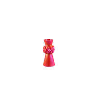 DEKOVASE  - Rot, Basics, Keramik (13/13/28,5cm)