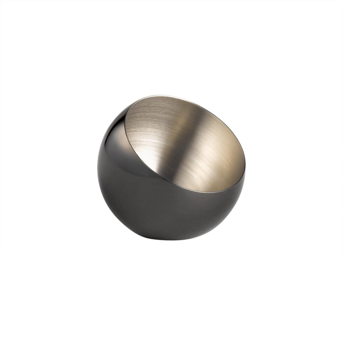 SCHALE SPHERE   - Seidengrau, Basics, Metall (8/8/7cm)