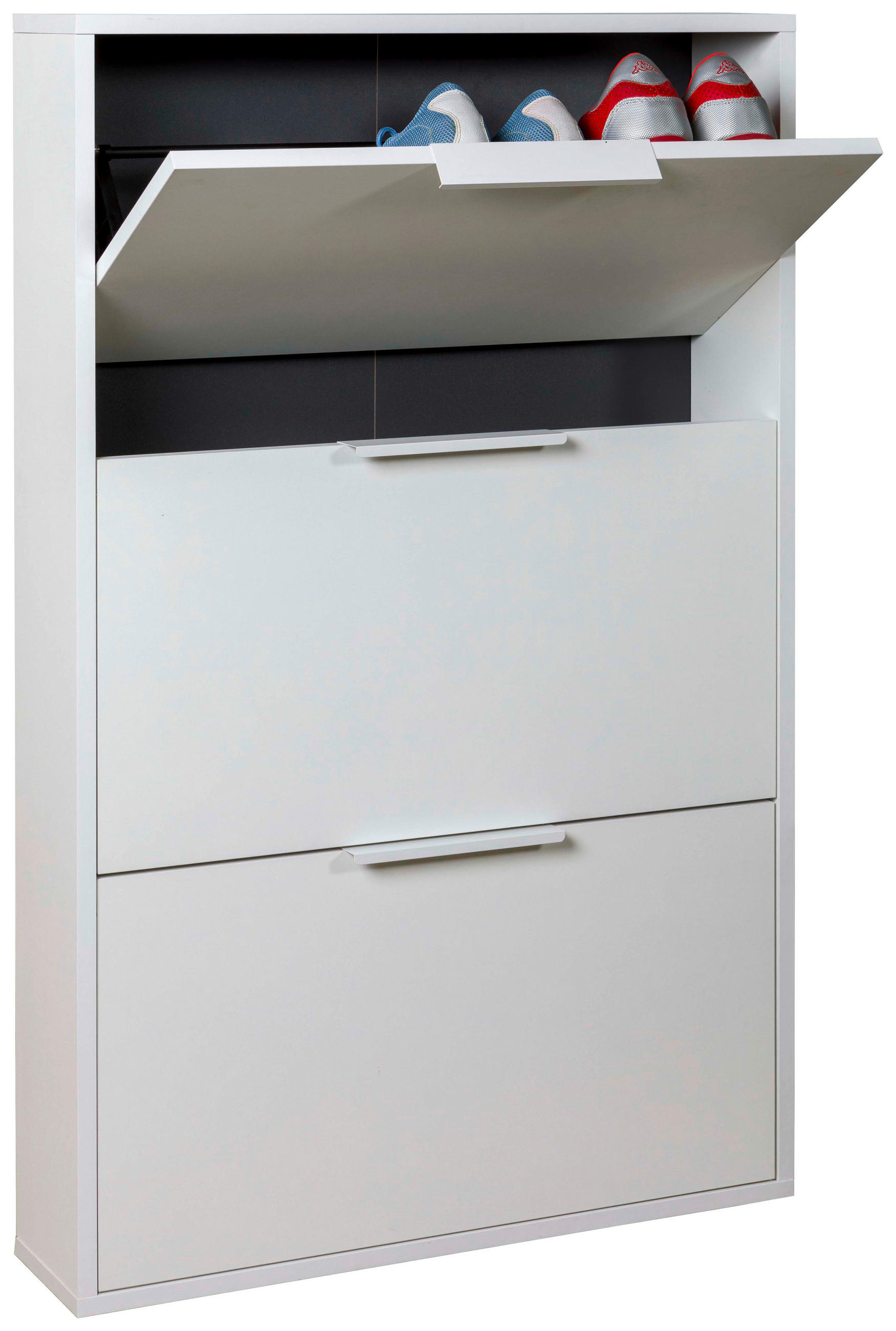 ORMARIĆ ZA OBUĆU  bijela visoki sjaj  drvni materijal     - bijela/bijela visoki sjaj, Design, drvni materijal (65/120/25cm) - Carryhome