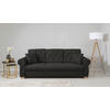 SCHLAFSOFA  mit Bettkasten erhältlich, Liegefunktion, Rücken echt, Armteil links, Armteil rechts Schwarz  - Buchefarben/Schwarz, Design, Holz/Textil (240/94/98cm) - MID.YOU