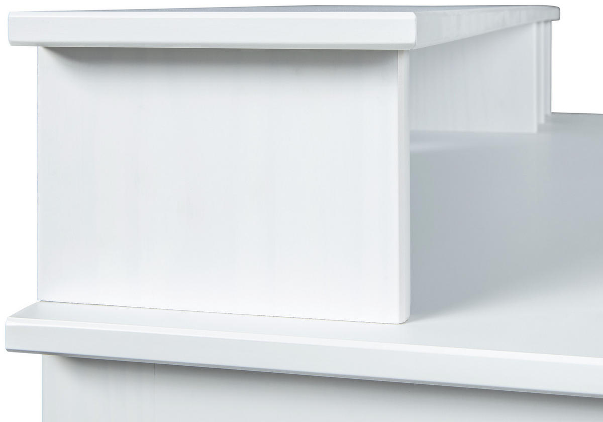 PÍSACÍ STÔL, biela, 110/69/76-91 cm - biela, Basics, drevo/kompozitné drevo (110/69/76-91cm) - MID.YOU