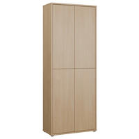 SCHUHSCHRANK Eichefarben  - Eichefarben/Grau, MODERN, Holzwerkstoff/Kunststoff (74,5/191.9/34,9cm) - Carryhome