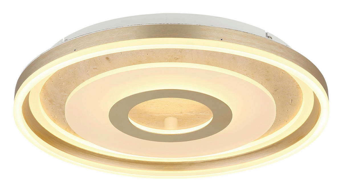 Plafonieră Cu Led  50/7 cm    - opal/șampanie, Basics, plastic/sticlă (50/7cm)