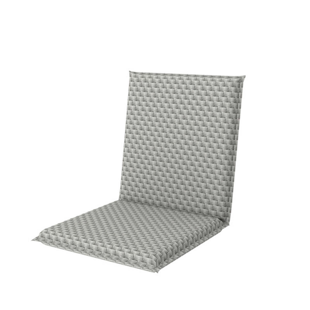 PODUŠKA NA KRESLO, 48/110/6 cm - sivá, Basics, textil (48/110/6cm) - Doppler