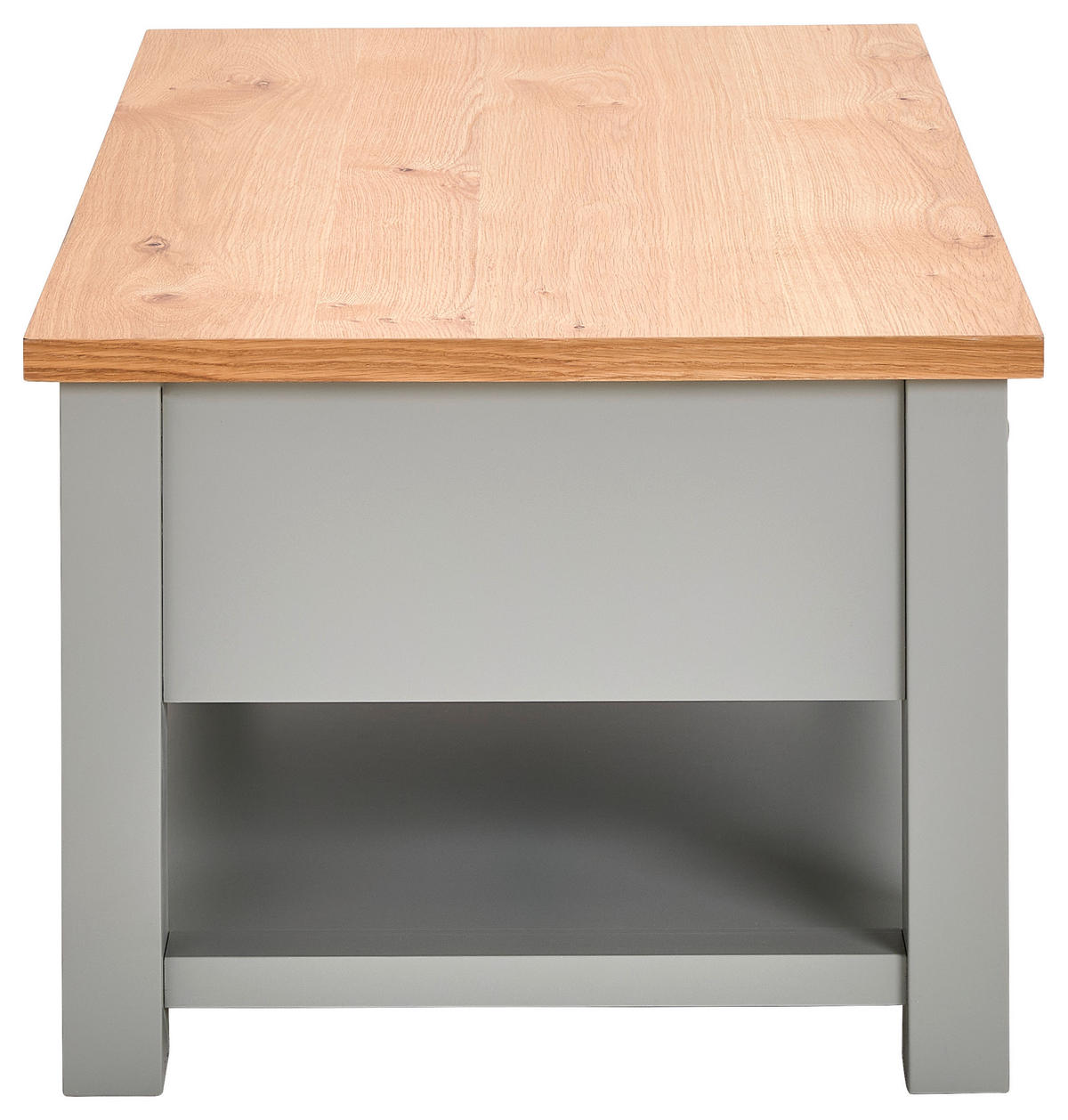 KONFERENČNÝ STOLÍK, sivá, prírodná farba, drevo, kompozitné drevo, 110/45/60 cm - sivá/prírodná farba, Lifestyle, kov/drevo (110/45/60cm) - MID.YOU