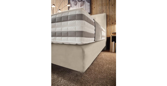 BOXSPRINGBETT 160/200 cm  in Naturfarben  - Naturfarben, KONVENTIONELL, Holz/Textil (160/200cm) - Dieter Knoll